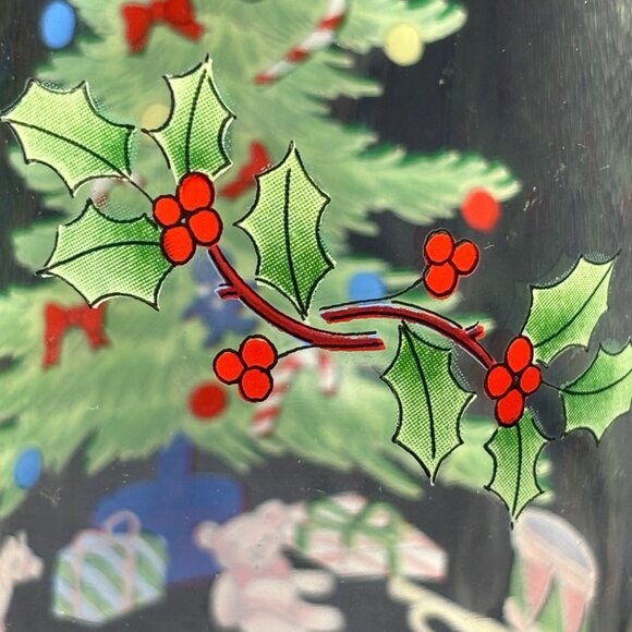 Set Of 6 Luminarc Noel Christmas Glasses With Holiday Tree & Gifts Design - Picture 8 of 8